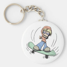 Patineur !  Personnalisable ! Porte-clefs