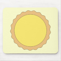 Pâtisserie de tarte de citron. Jaune ensoleillé Tapis De Souris