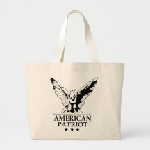 Patriote américain (noir) sac