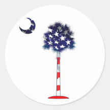 Patriottisch Zuid-Carolina Palmetto Stickers