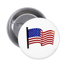 Patriottische Amerikaanse Vlag Button