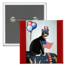 Patriottische Lucy Speldbuttons
