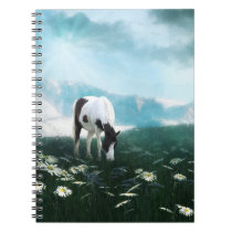 Pâturage du cheval de peinture carnets