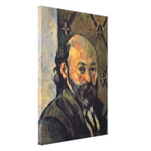 Paul Cezanne - zelf-Portret van behang Stretched Canvas Print