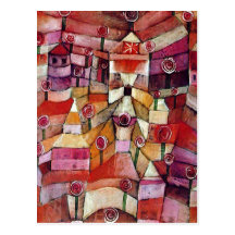Paul Klee - nam Tuin toe Wenskaart