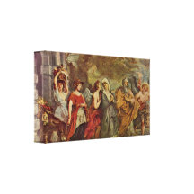 Paul Rubens - de vlucht van Partijen Gallerij Wrap Canvas