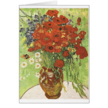 Pavots de Van Gogh Cartes De Vœux
