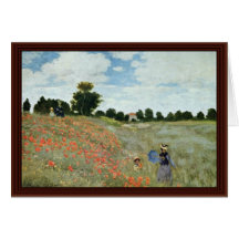 Pavots par Claude Monet Cartes De Vœux