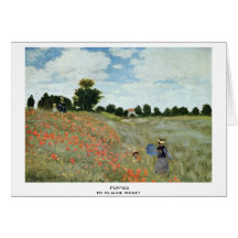 Pavots par Claude Monet Cartes De Vœux