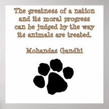 PawPrintGhandi Posters