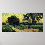 Paysage avec le château d'Auvers, Vincent van Gogh Affiches
