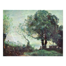 Paysage Castelgandolfo par Corot Jean-Baptiste-CA Invitations Personnalisables