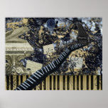 Paysage de clavier posters