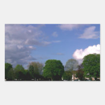 Paysage de nature stickers rectangulaires