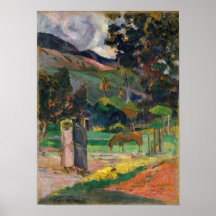 Paysage de Tahitian - Paul Gauguin Posters