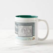 Paysage d'hiver tasse