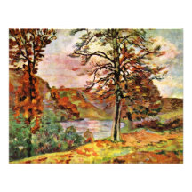 Paysage par Guillaumin Jean-Baptiste Armand (meill Cartons D'invitation