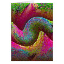 Paysage serein carte de vœux