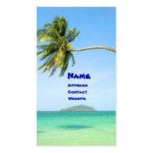 Paysage tropical cartes de visite professionnelles