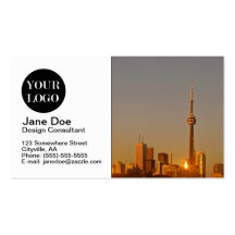 Paysage urbain de Toronto Carte De Visite