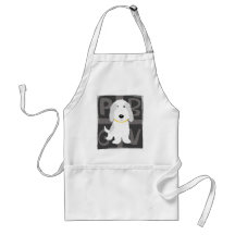 PBGV gris et blanc Tablier