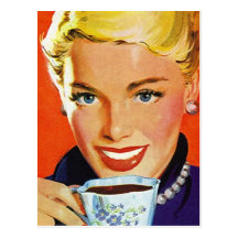 PC van Klatch Klatsch van de Koffie van het briefk Wens Kaart