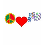 Peace, Love and MUSIC Tee Shirt