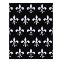Pearl Fleur De Lis Faire-part Personnalisé