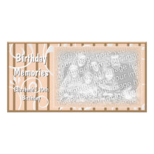 Pêche de Brown de carte photo de souvenirs de fête Cartes De Vœux Avec Photo