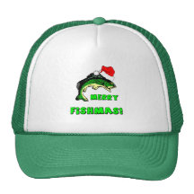 Pêche drôle de Noël Casquette De Camionneur
