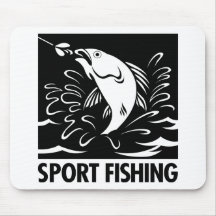 Pêche sportive tapis de souris