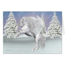 Pegasus. Le cheval à ailes Cartes De Vœux