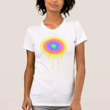 peignez la cible de floc t-shirt