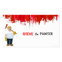 Peintre, carte d'entreprise de construction carte de visite