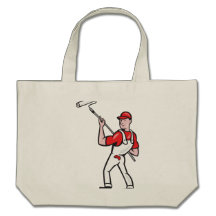 Peintre de Chambre avec la bande dessinée de roule Sacs Fourre-tout
