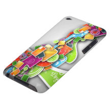 peinture abstraite coque barely there iPod