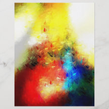 Peinture abstraite d'original prospectus en couleur