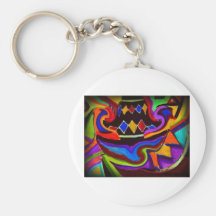 Peinture d'abrégé sur vase à Bellgull Porte-clefs
