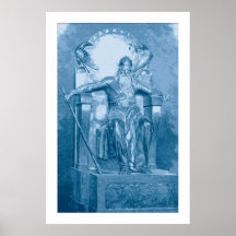Peinture de Digitals : Odin Affiches