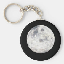 Peinture de pleine lune porte-clefs