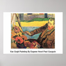 Peinture de Van Gogh par Eugene Henri Paul Gauguin Posters