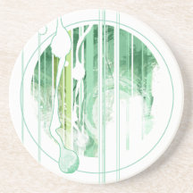 Peinture et rayures dessous de verre