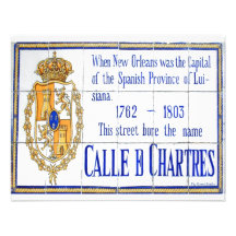 Peinture murale de tuile de Chartres de rue Invitation Personnalisable