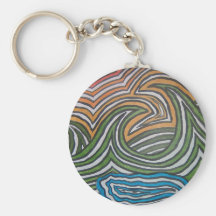 Peinture pittoresque porte-clés