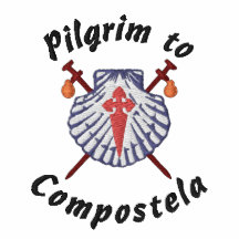 Pelgrim aan Compostela Geborduurd Poloshirt