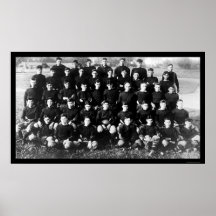 Peloton 1914 du football d'école de Carlisle Poster