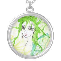 " Pendentif féerique "vert