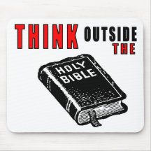 Pensez en dehors de la bible tapis de souris