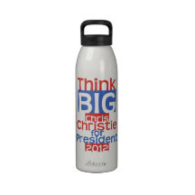 Pensez GRAND Chris Christie 2012 Bouteilles D'eau