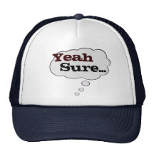 Pensez ouais Sure le chapeau de bulle Casquette